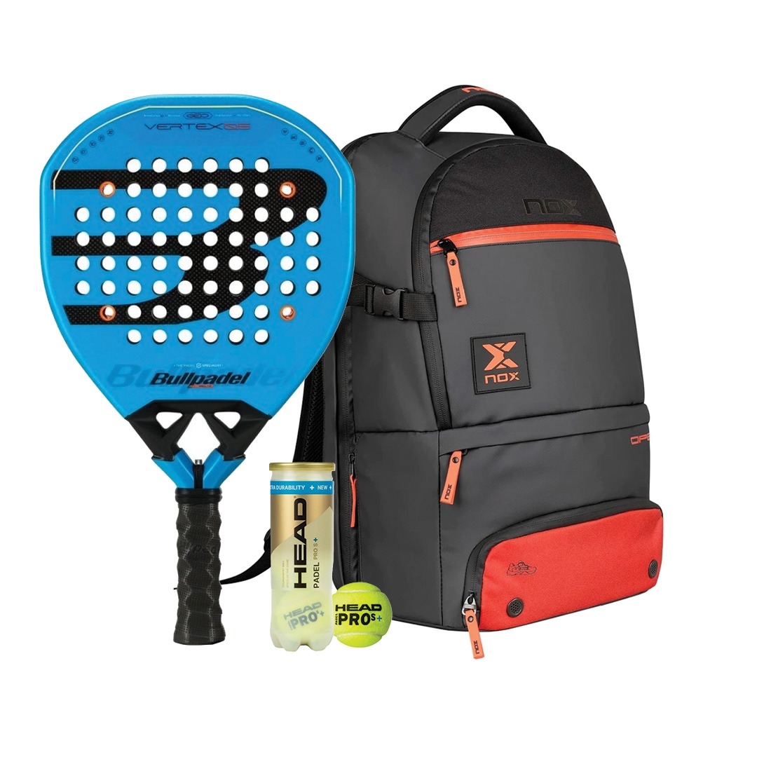 Bullpadel Vertex 05 Geo 2026 Padel Racket + Nox Luxury Open Series Padel Bag Combo