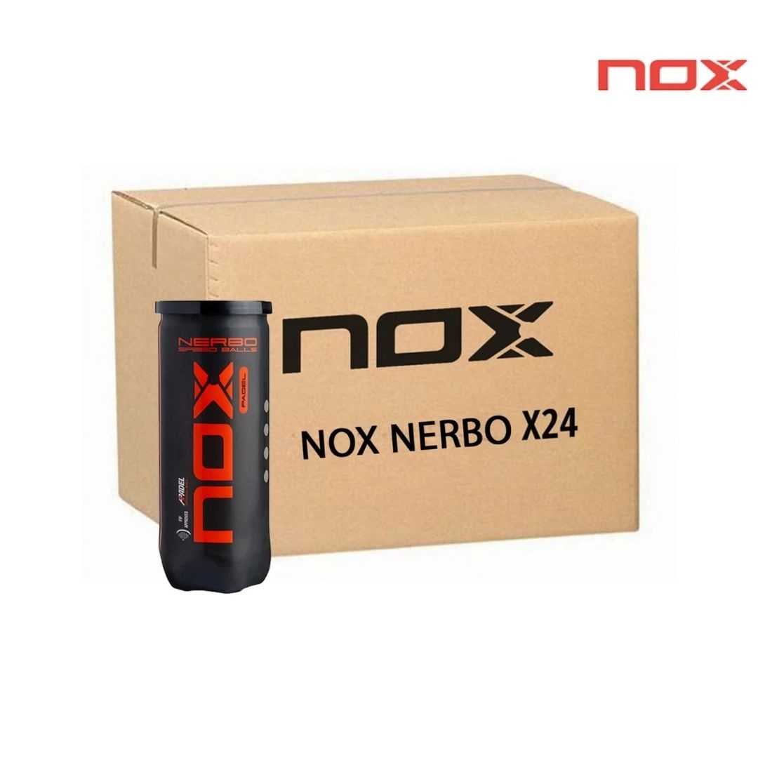 NOX Nebro Padel Balls Box Of 24 Cans (72 Balls)