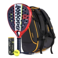 Babolat Technical Viper 2022 Padel Racket + NOX Paletero Padel Bag + Pro Titanium 3 Padel Balls