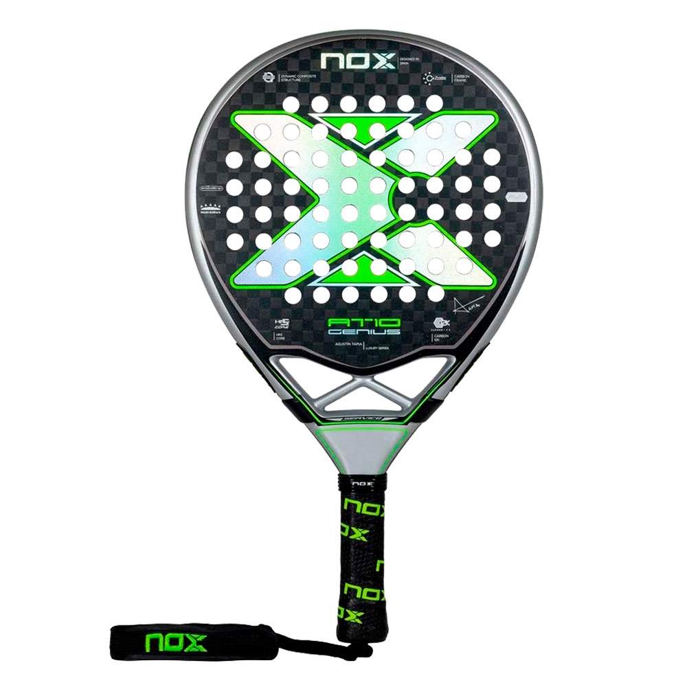 Nox AT10 Genius 12K By Agustin Tapia 2023 Padel Racket + WPT Master Series Padel Bag + 3 Padel Balls