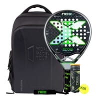 Nox AT10 Genius 12K By Agustin Tapia 2023 Padel Racket + WPT Master Series Padel Bag + 3 Padel Balls