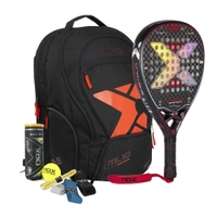 NOX ML10 Luxury SHOTGUN Padel Racket + ML10 Street Backpack+3 Padel Balls Can+ Overgrips