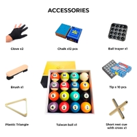 Victory 9ft Marble Top Pool Table With Ball Return System | Billiard Table