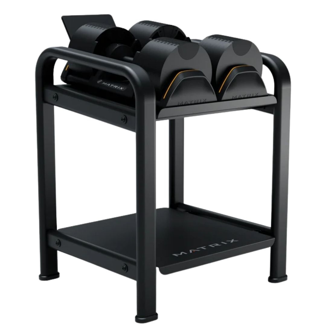 Matrix Adjustable Dumbbell with Storage Rack