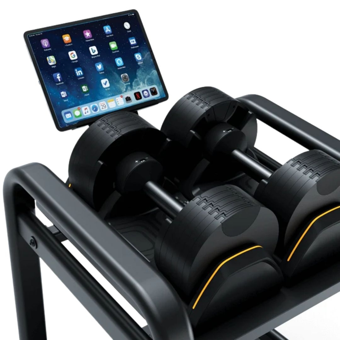 Matrix Adjustable Dumbbell with Storage Rack