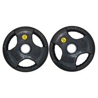 Knight Shot - Black Rubber Weight Plate 15Kg | Pair