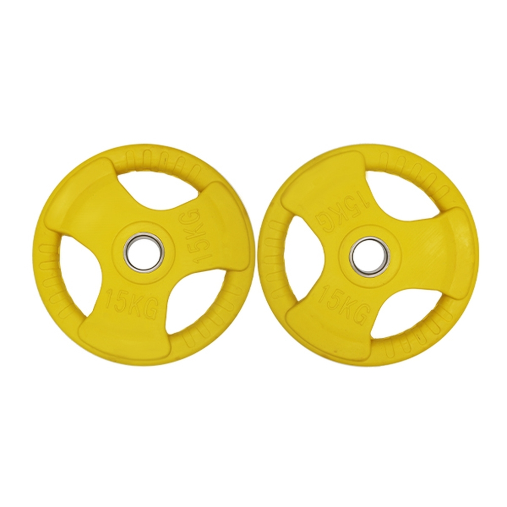 Knight Shot - Colored Rubber Plates 15Kg Yellow | Pair