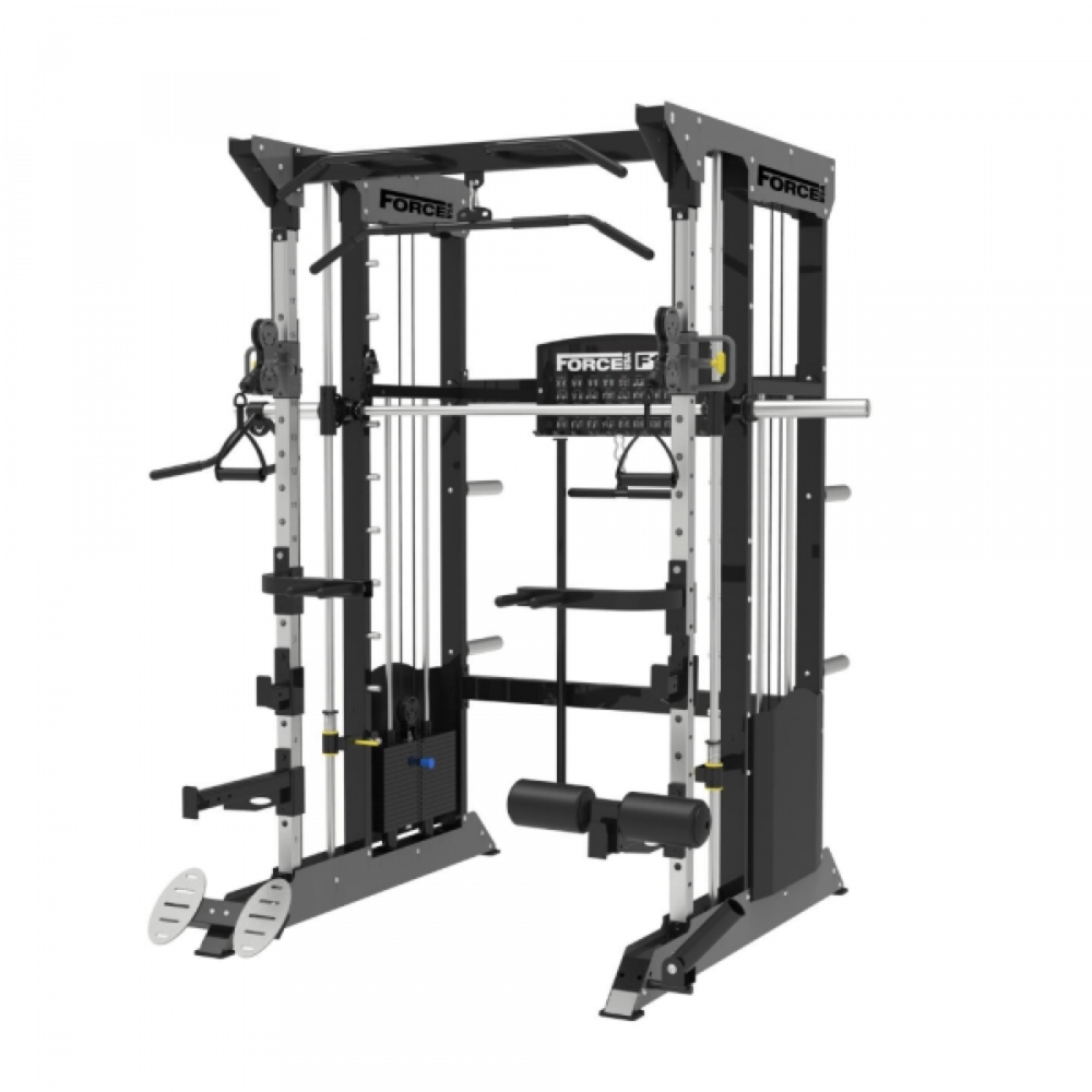 Force USA F100 All-In-One Pin Loaded Multi Functional Trainer | Includes 15kg Barbell