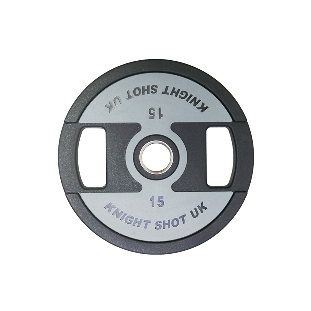 Knight Shot - Cpu Weight Plate Grey-Black 15Kg | Pair