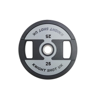 Knight Shot - Cpu Weight Plate Grey-Black 25Kg | Pair