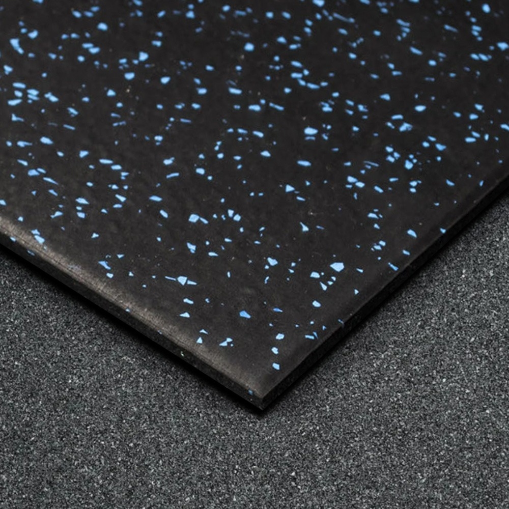 Fitmate Rubber Gym Floor  Speckled Blue 20mm | 100x100cm