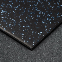 Fitmate Rubber Gym Floor Speckled Blue 20mm | 100x100cm