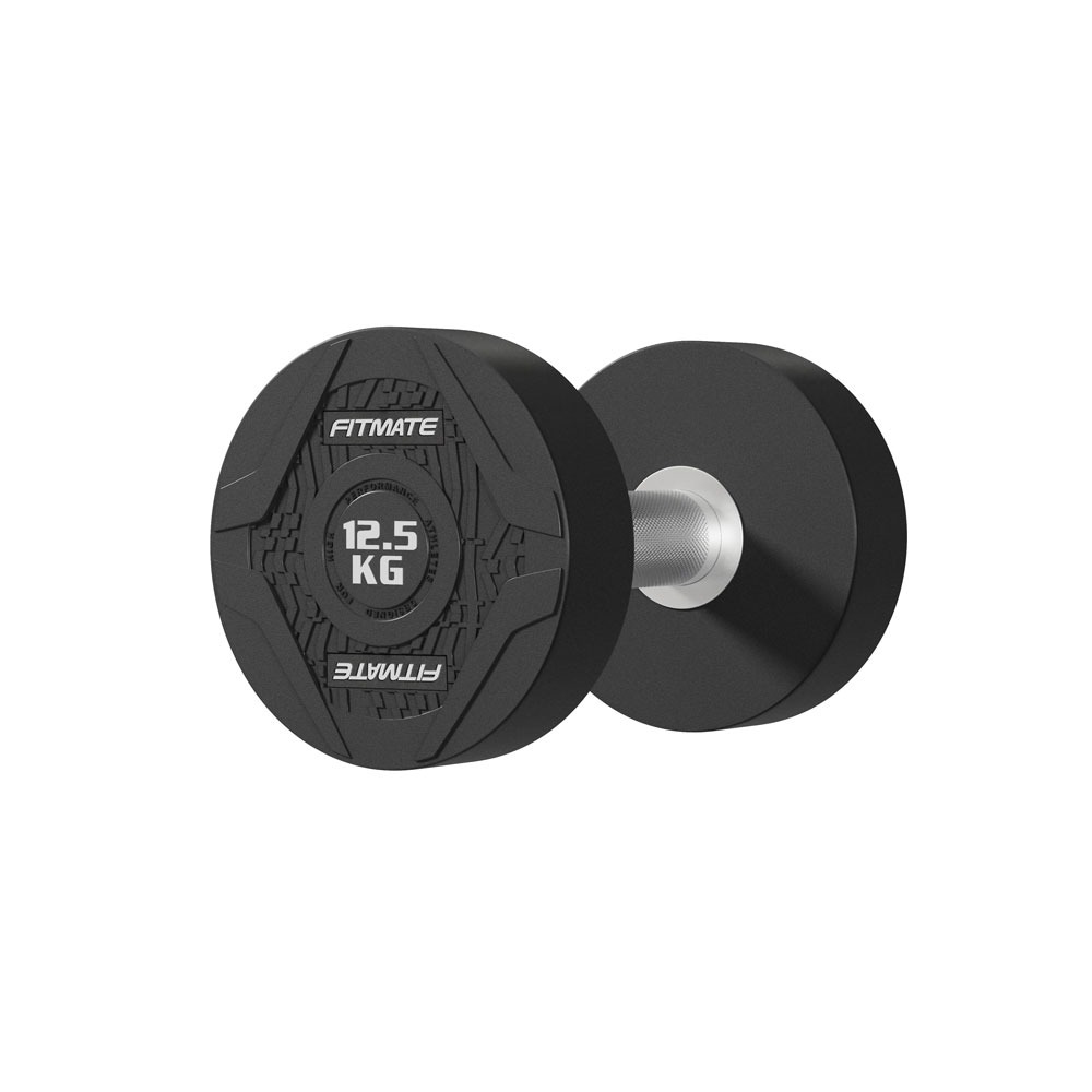 Fitmate Rubber Round Dumbbell 12.5kg
