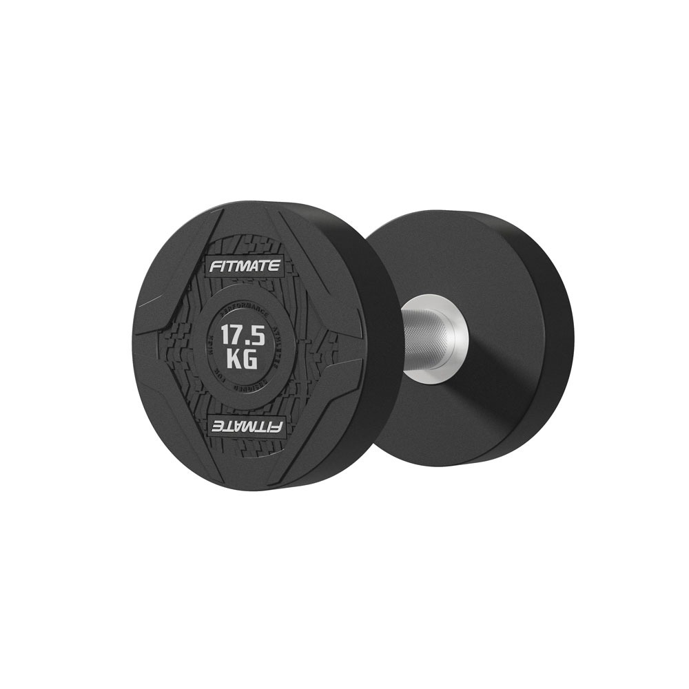 Fitmate Rubber Round Dumbbell 17.5kg