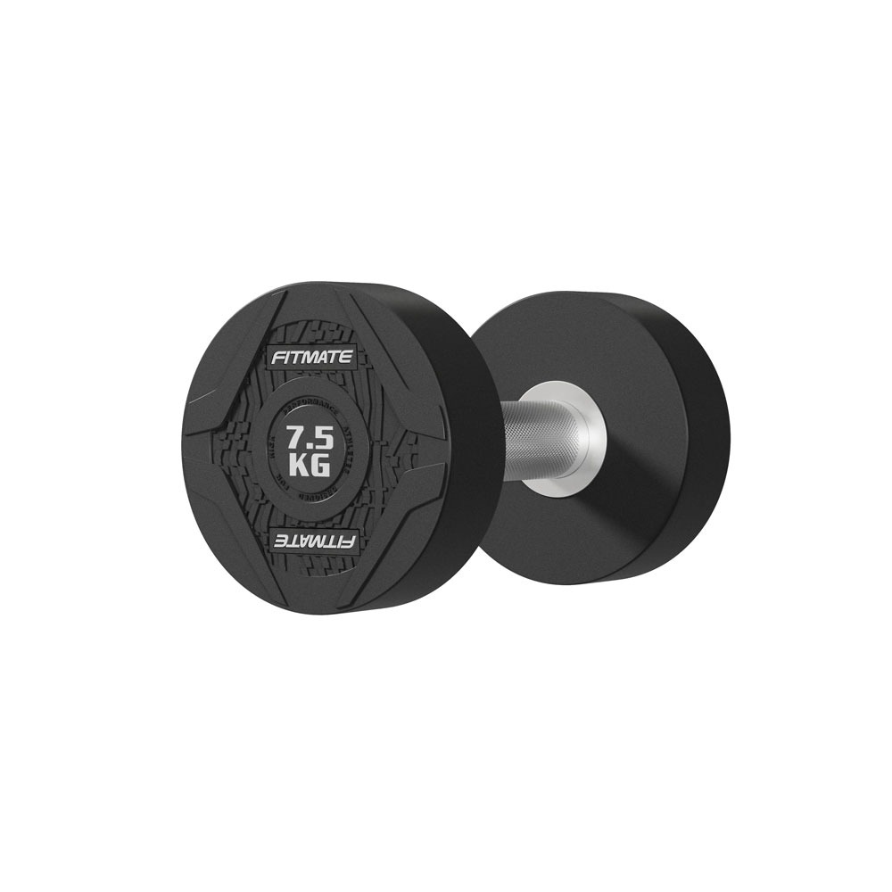 Fitmate Rubber Round Dumbbell 7.5kg