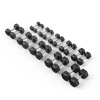 Fitmate Rubber Coated Hex Dumbbell 1-10 kg Set