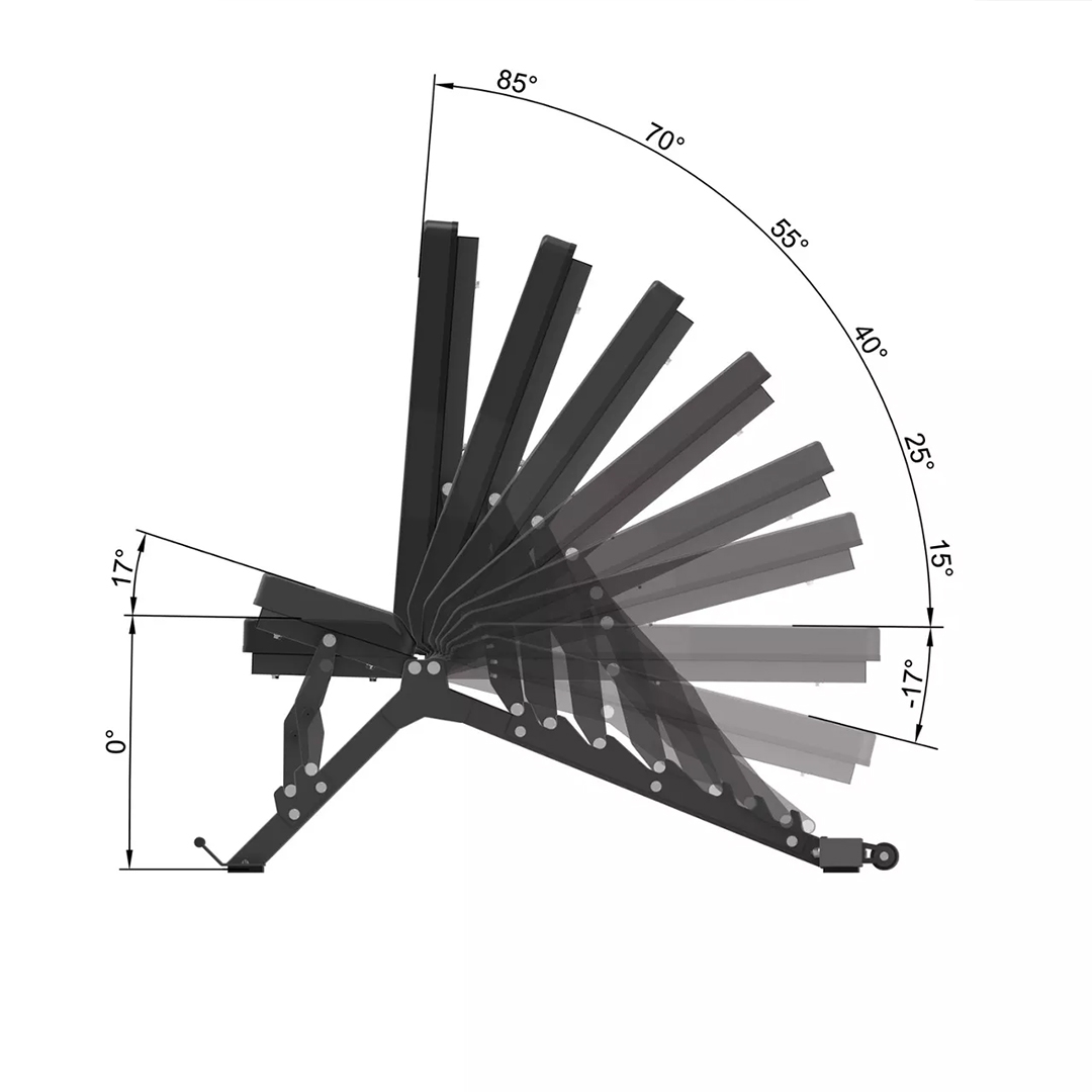 Fitmate Multi Adjustable Gym Bench with Incline & Decline