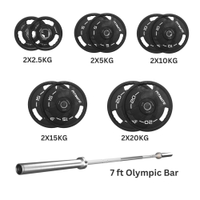 Fitmate PU Weight Plate 125 kg Set