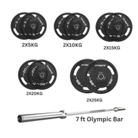 Fitmate PU Weight Plate 170 kg Set