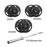 Fitmate PU Weight Plate 80 kg Set