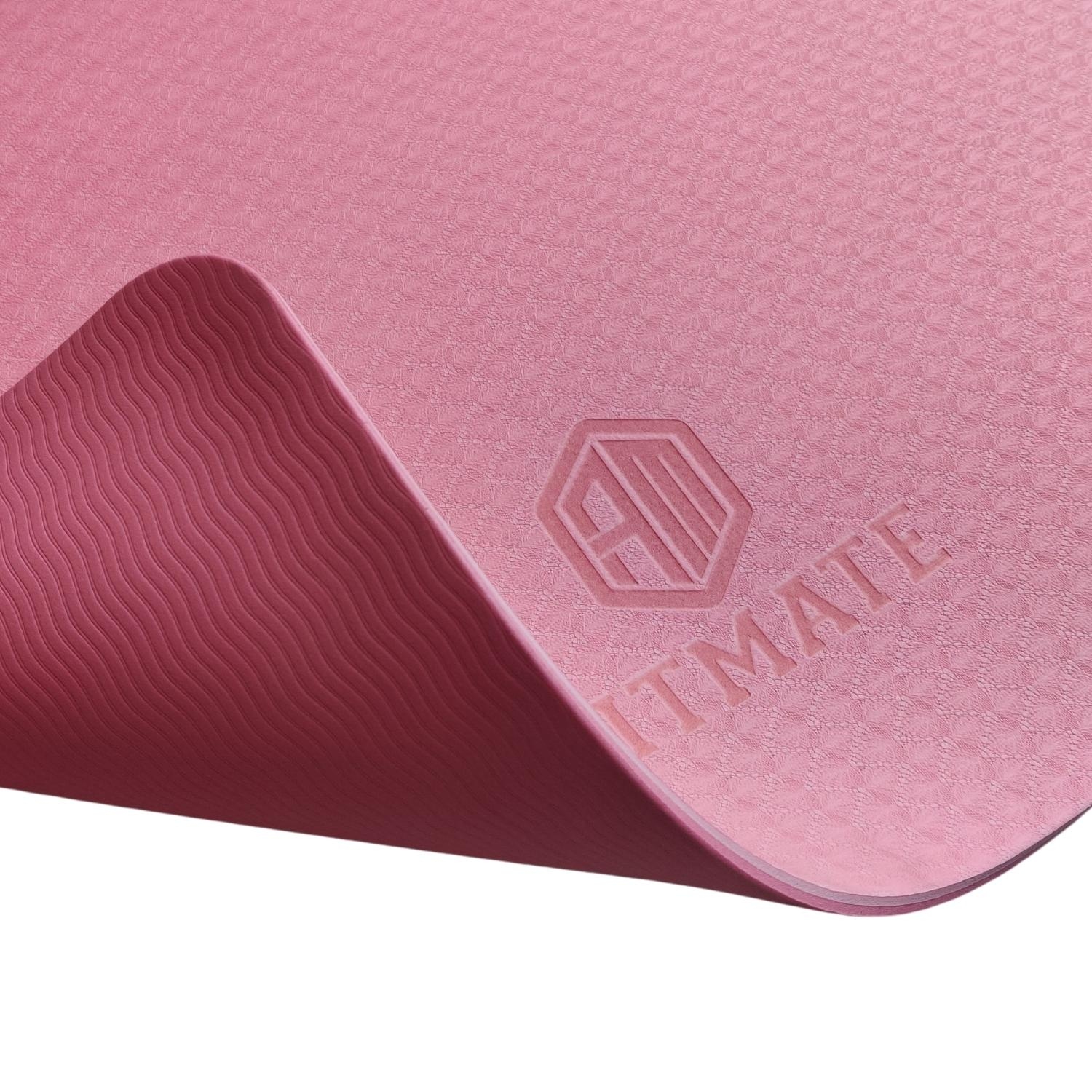 Fitmate TPE Yoga Mat 6mm | Pink