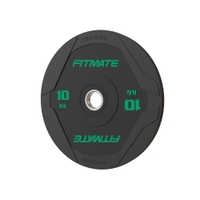 Fitmate Black Rubber Bumper Plate 10kg
