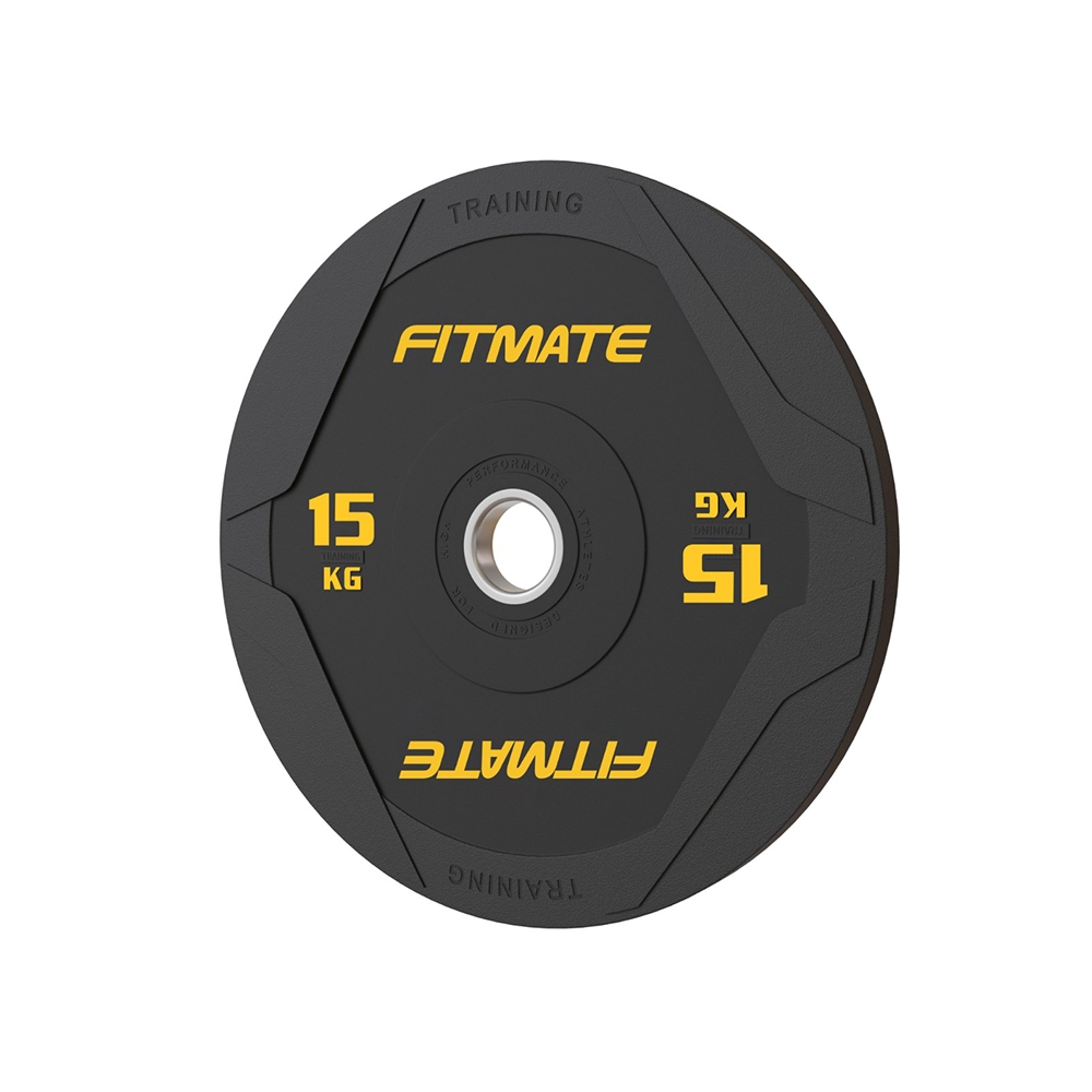 Fitmate Black Rubber Bumper Plate 15kg