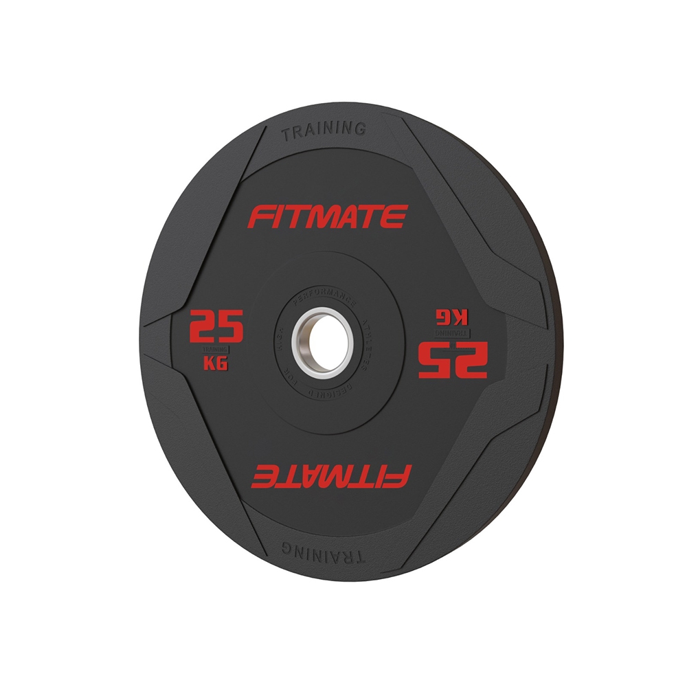 Fitmate Black Rubber Bumper Plate 25kg