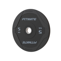 Fitmate Black Rubber Bumper Plate 5kg