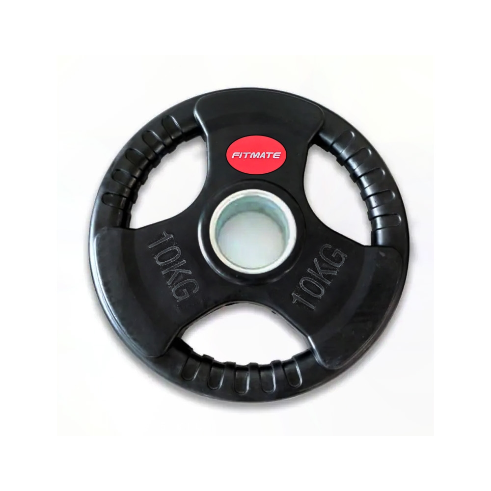 Fitmate Rubber Olympic Weight Plate | 10 Kg