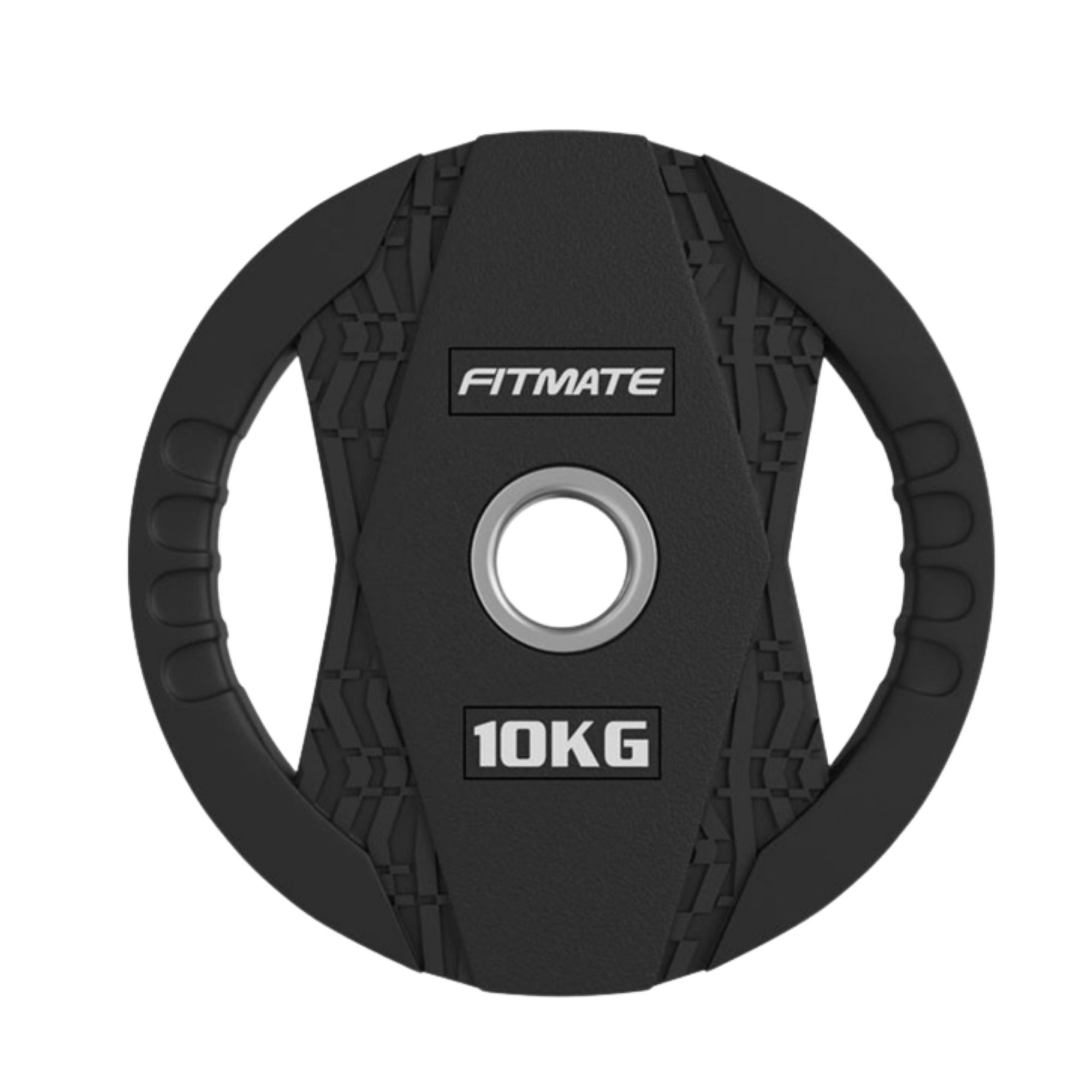 Fitmate Black Rubber Weight Plate 10kg