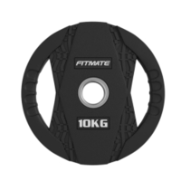 Fitmate Black Rubber Weight Plate 10kg