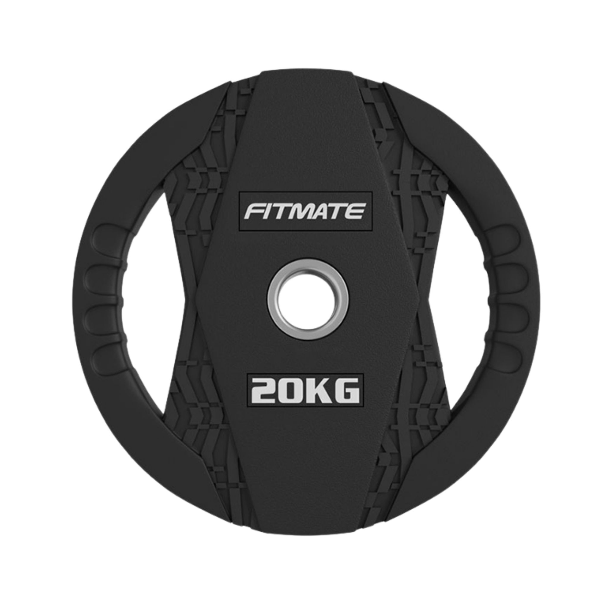 Fitmate Black Rubber Weight Plate 20kg