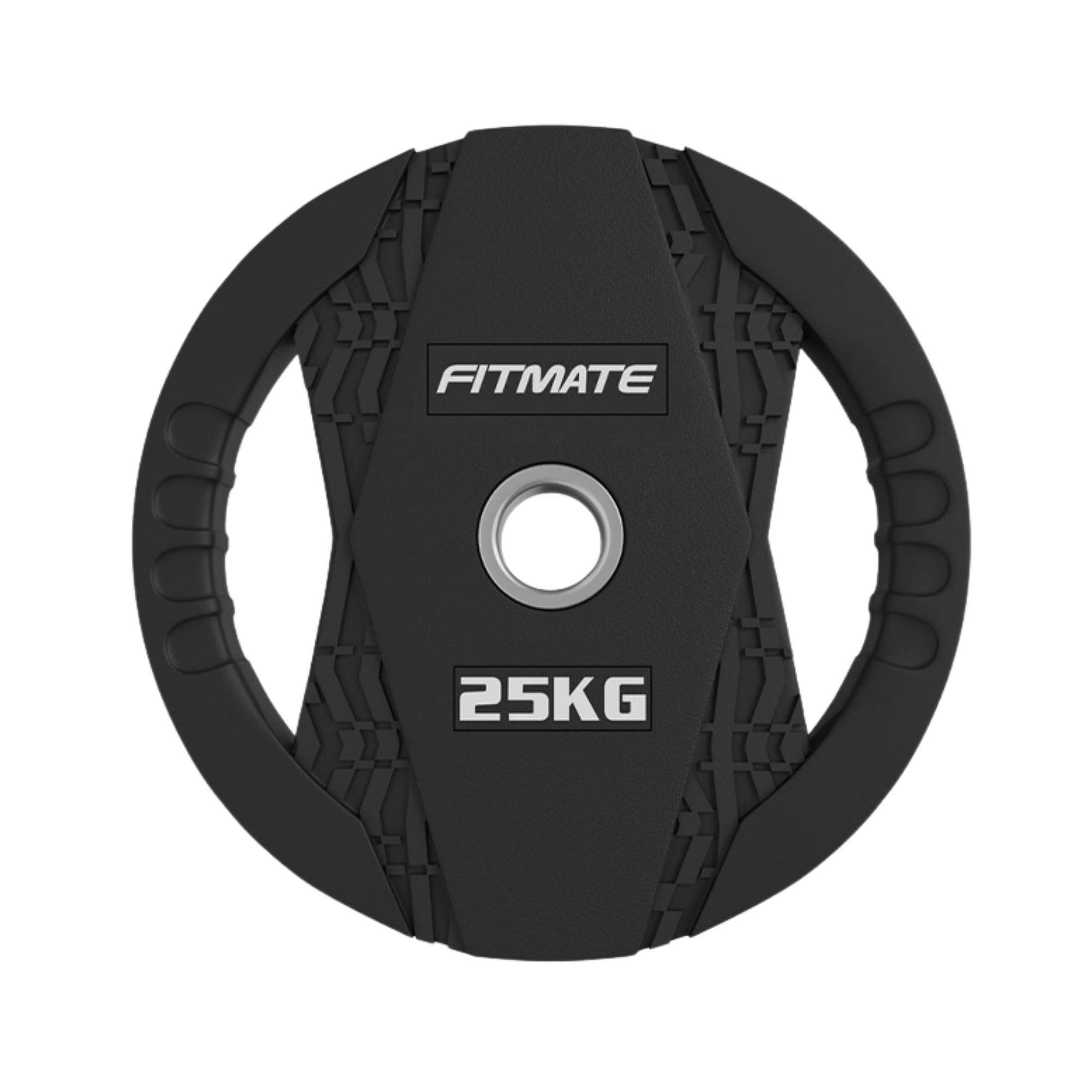 Fitmate Black Rubber Weight Plate 25kg