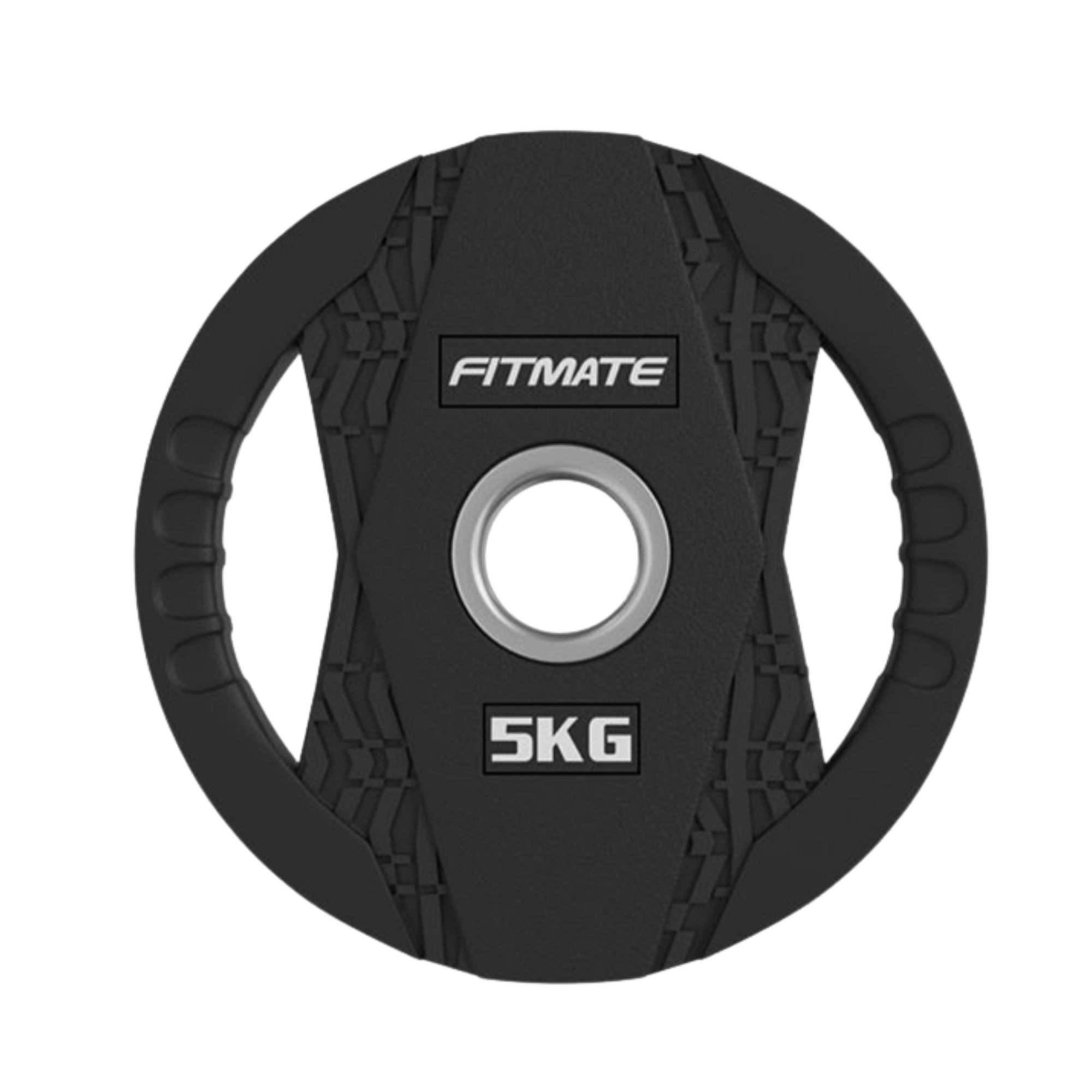 Fitmate Black Rubber Weight Plate 5kg