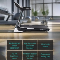 GEEPAS Foldable Hydraulic Treadmill-GFT90003