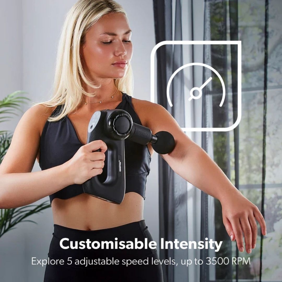 GEEPAS Rechargeable Powerful Massage Gun-GM86092UK