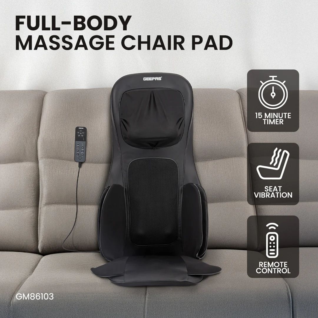 GEEPAS Full-Body Massage Chair Pad-GM86103