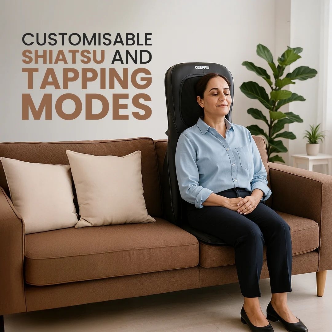 GEEPAS Full-Body Massage Chair Pad-GM86104