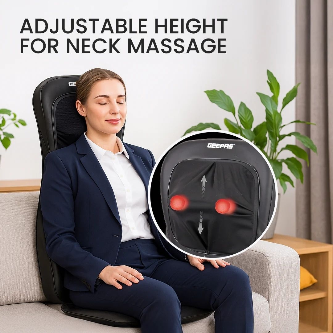 GEEPAS Full-Body Massage Chair Pad-GM86104
