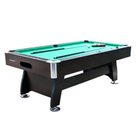 Toronto 7ft Wooden Top Pool Table with Ball Return System – Green Cloth