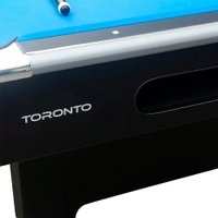 Toronto 8ft Wooden Top Pool Table With Ball Return System Blue Cloth | Billiard Table