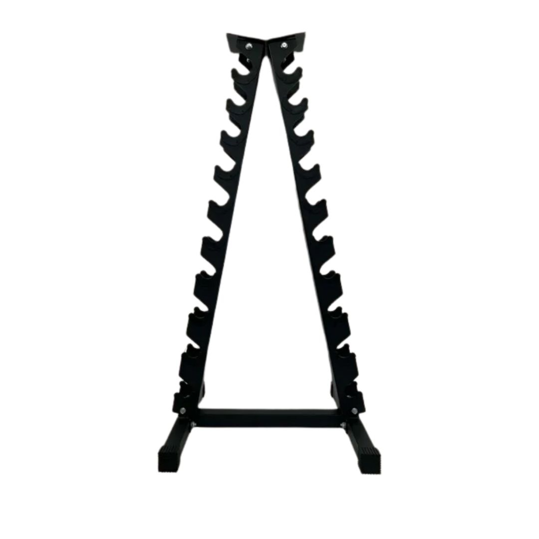 GRIT Hex Dumbbell Set 1 kg - 10 kg with Vertical Dumbbell Rack (10 Pairs)