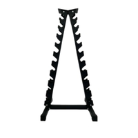 GRIT Hex Dumbbell Set 1 kg - 10 kg with Vertical Dumbbell Rack (10 Pairs)