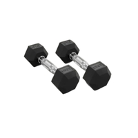 GRIT Hex Dumbbell Set 1 kg - 10 kg with Vertical Dumbbell Rack (10 Pairs)