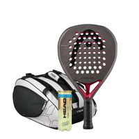 Head Coello Motion 2026 Padel Racket + Nox Luxury Master Series Padel Bag Black/White Combo
