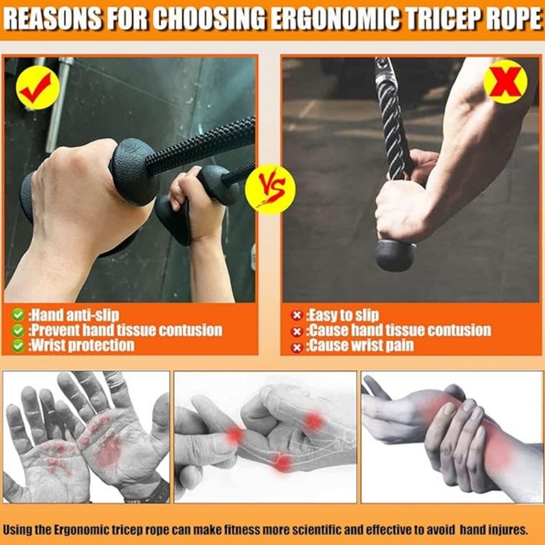Harley Fitness Ergonomic Tricep Rope