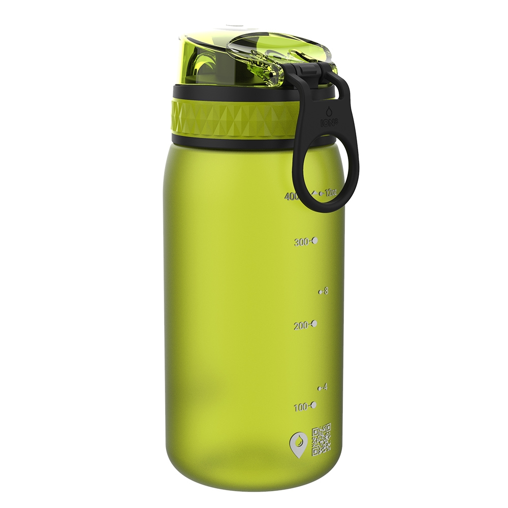 Ion8 Pod Leak Proof BPA Free  Water Bottle, 400ml | Frosted Green