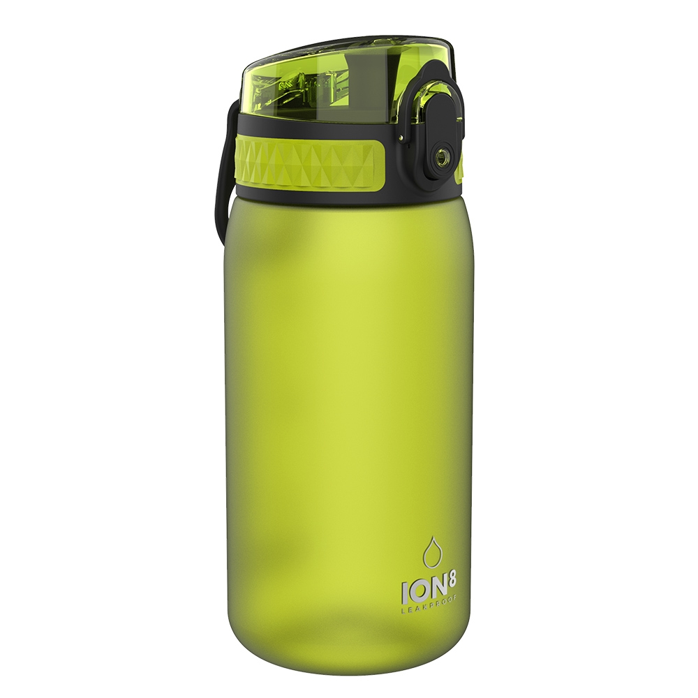 Ion8 Pod Leak Proof BPA Free  Water Bottle, 400ml | Frosted Green