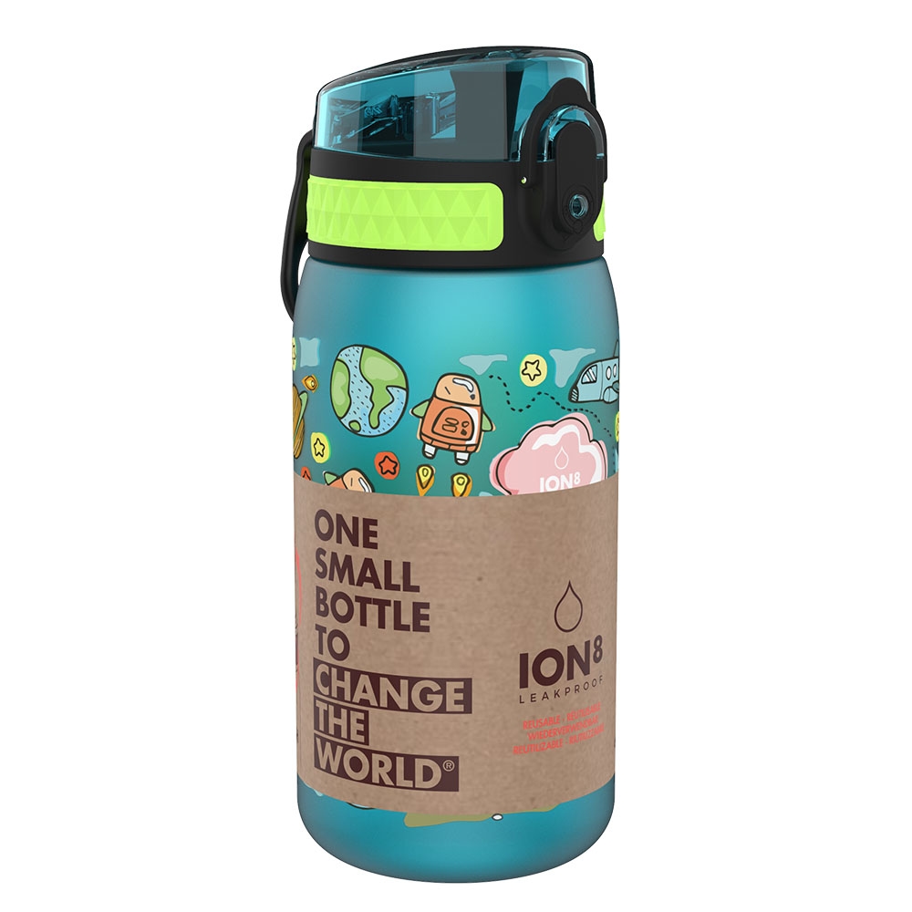 Ion8 Pod Leak Proof BPA Free Kids Water Bottle, 400ml | Space